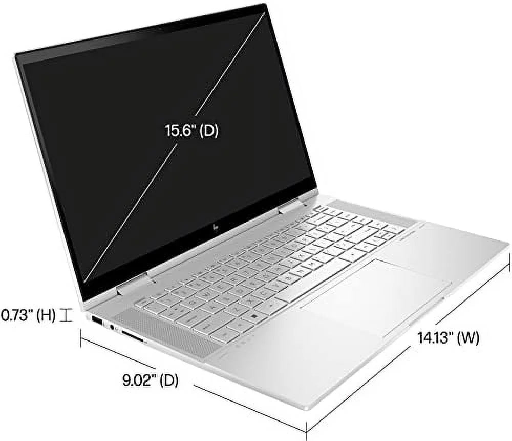2022 HP Envy X360 15.6" FHD IPS Touchscreen 2-in-1 Laptop Intel EVO Platform i7-1255U 10-Core Iris Xe Graphics 24GB DDR4 1TB SSD Thunderbolt 4 WiFi 6E Backlit KB Windows 10 Pro w/RATZK 32GB USB
