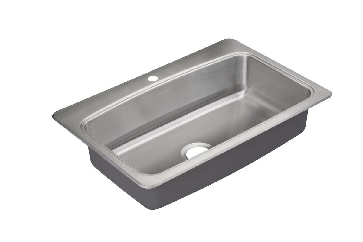 Proflo Pfsr1b332261 Bealeton 32-15/16" Drop In Single Basin Stainless Steel Kitchen Sink -