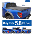 TYGER TG-BC3D1015 Tri-Fold Pickup Tonneau Wrap Fits 2009-2016 Dodge Ram 1500 5.8 feet (69.6 inch) Trifold Truck Cargo Bed Tonno Protection (NOT For Stepside) 2010 2011 2012 2013 2014 2015