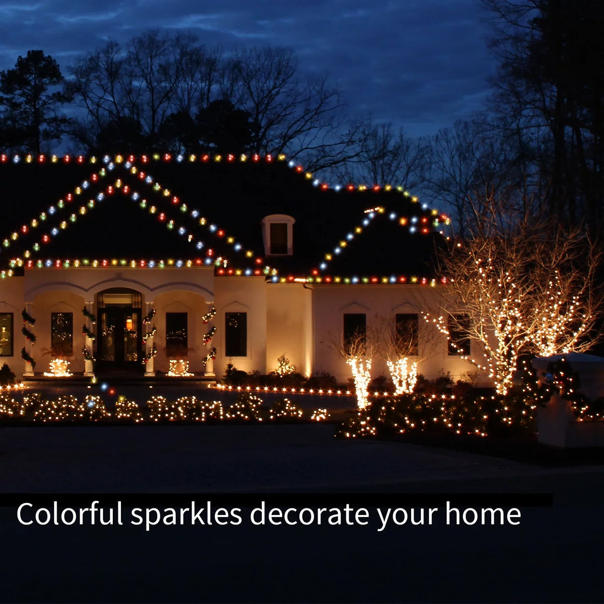 Eva's Light C9 Christmas Lights Outdoor, 23ft 20 Bulbs Color Changing LED String Lights Waterproof