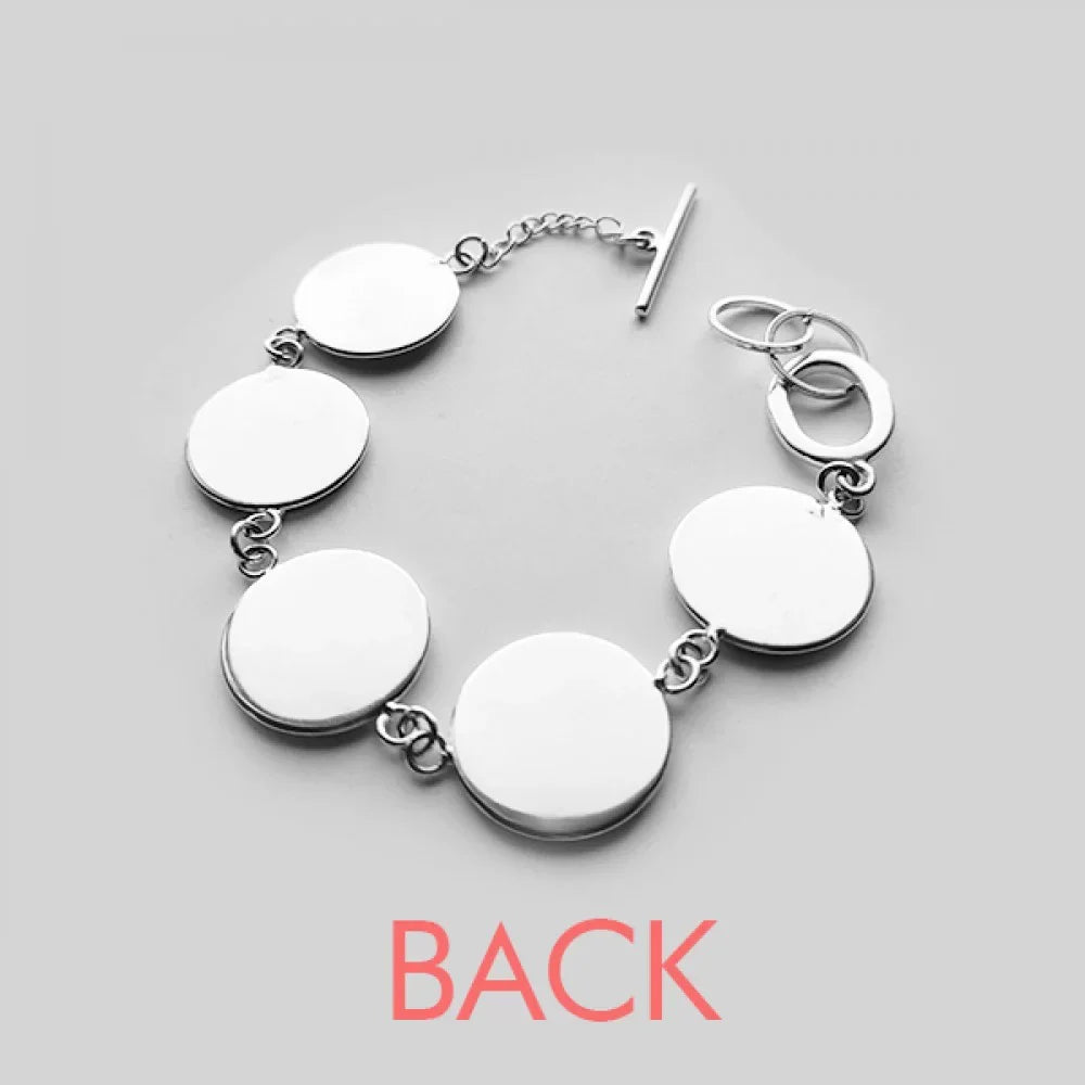 Electrocardiogram Heart Design Pattern Chain Charm Armlet Jewelry