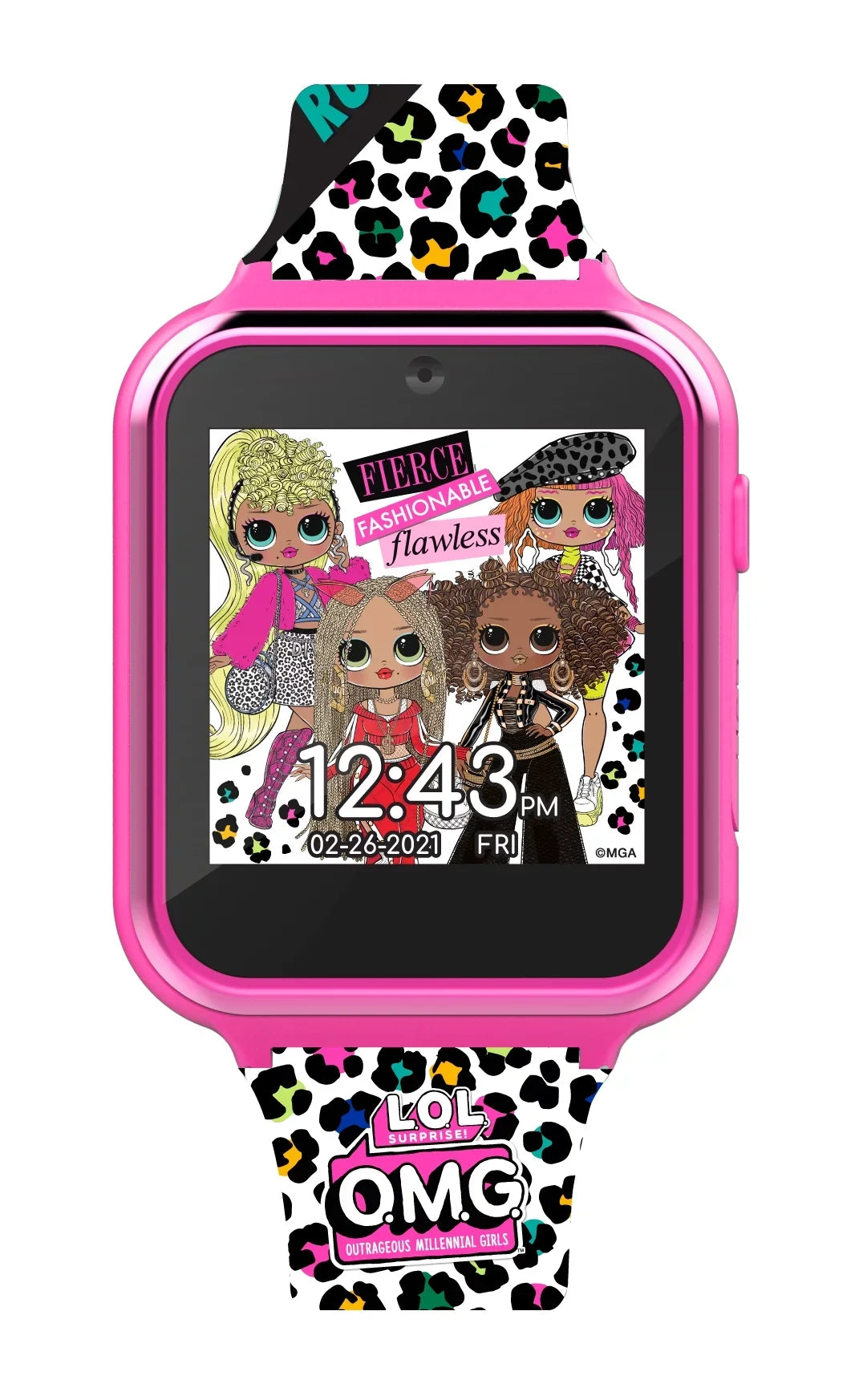 MGA Entertainment LOL Surprise! Unisex Child iTime Interactive Smartwatch 40mm Pink (OMG4029)