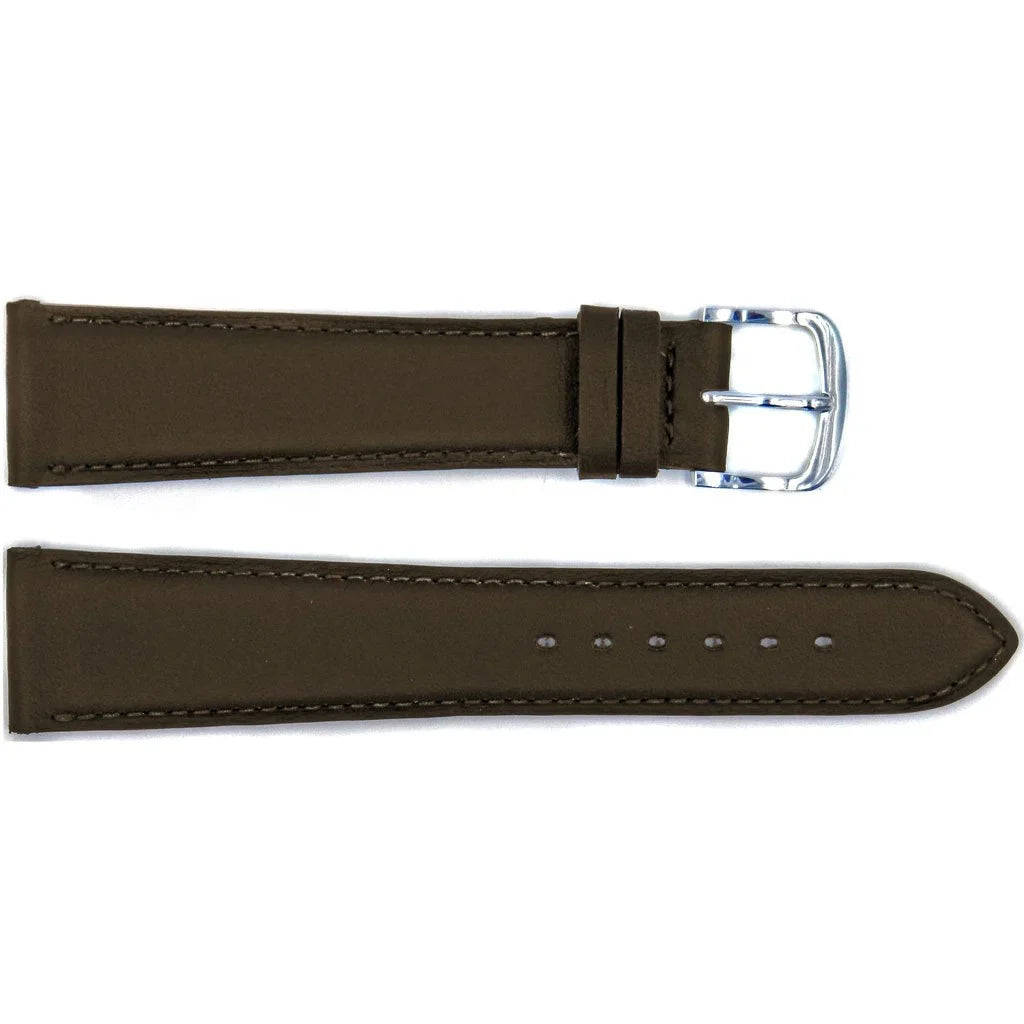 Handmade Brown Genuine Smooth Leather 26mm Watch Strap