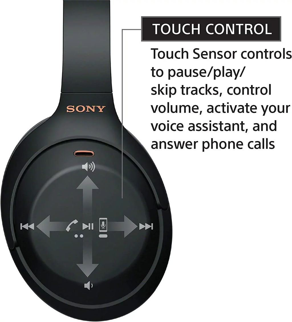Restored Sony WH-1000XM4 Wireless Industry Leading Noise Canceling Overhead Headphones with Mic for Phone-Call and Alexa Voice Control, Blue (Refurbished)