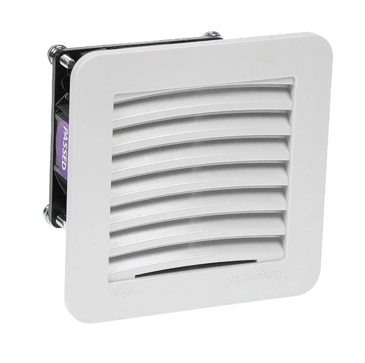 FTEC10L4X 4" (116x116 mm2) EXHAUST FILTER, IP 54 RAL 7035, NEMA 12 Arieltech