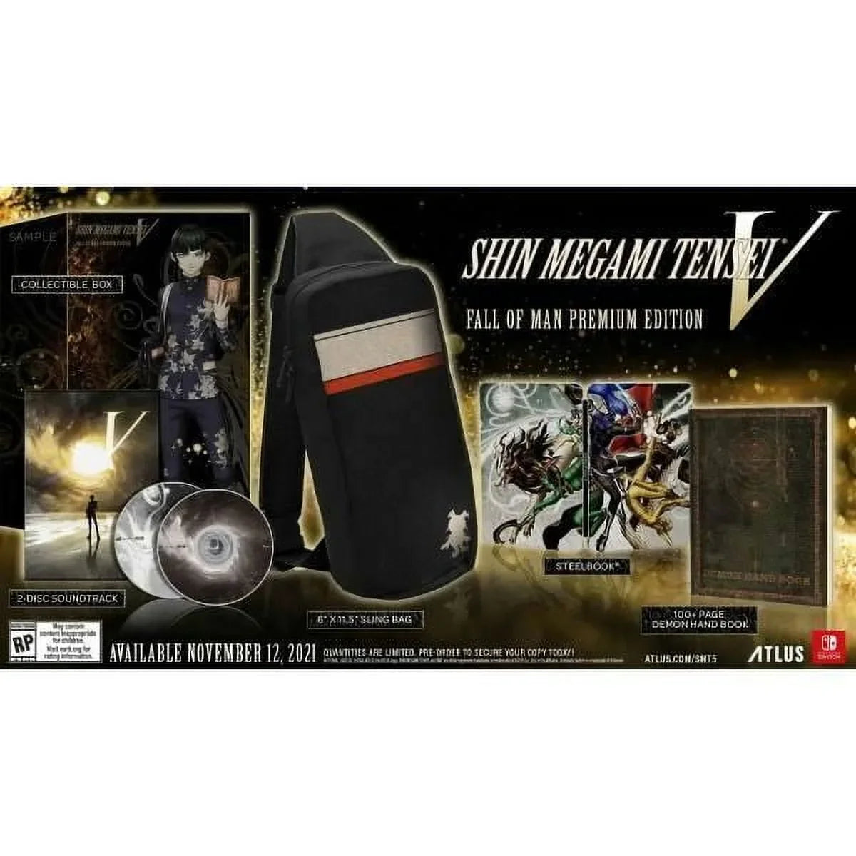 Shin Megami Tensei V Fall of Man Premium Edition Nintendo Switch Atlus Sega NEW