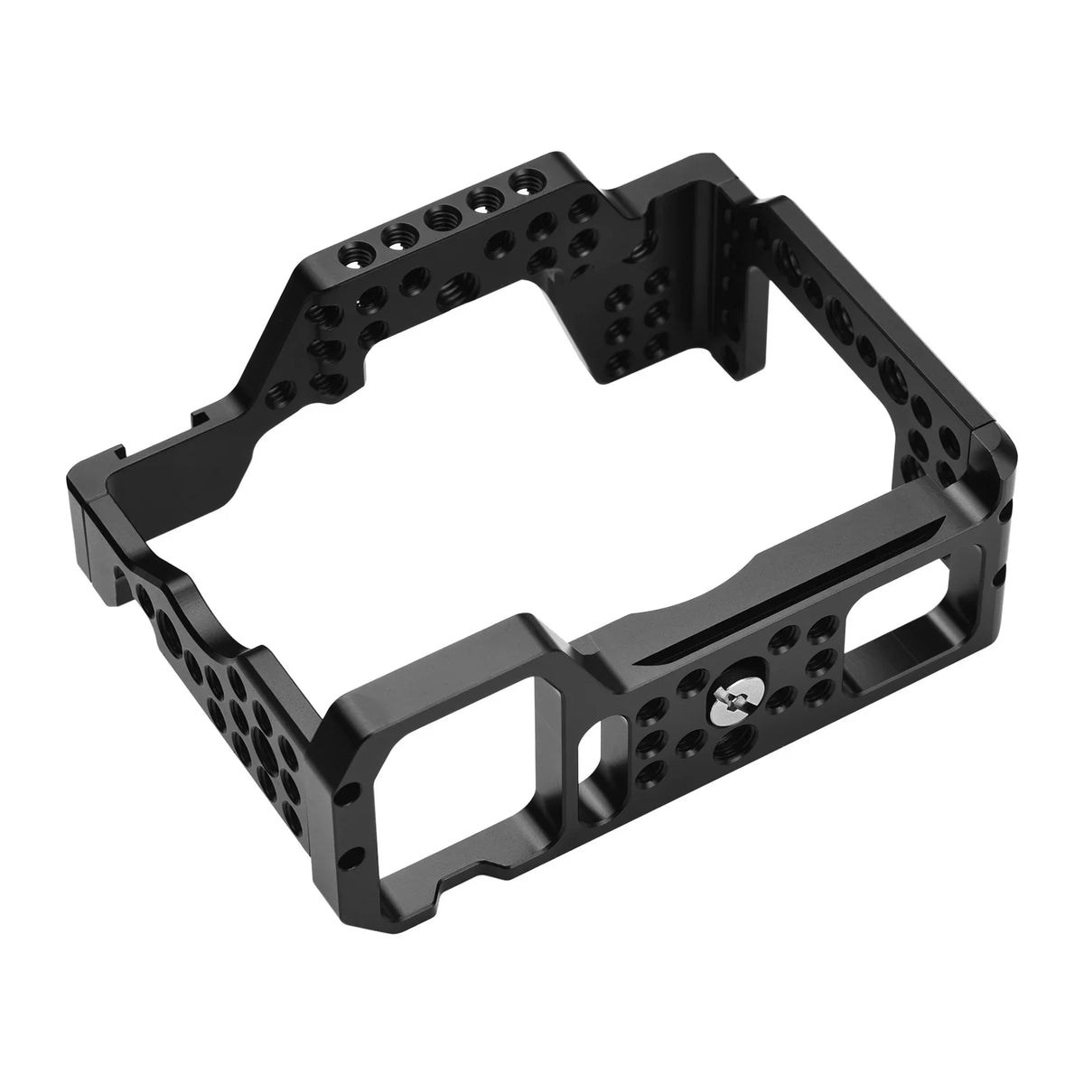 Andoer Camera Cage Aluminum Alloy Video Cage Replacement for Sony A7M3 A7R3 A9 Mirrorless Camera with Cold Shoe Mount 1/4 Inch & 3/8 Inch Screw Holes