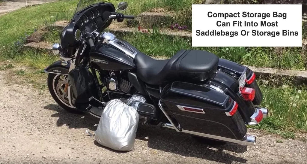 Weatherproof Motorcycle Protection Compatible With 2017 Moto Guzzi V7 Ii Stone Abs Grigio Intenso - Outdoor & Indoor - Protect From Rain Water, Snow, Sun - Securing Straps - Durable Composition - Storage Bag