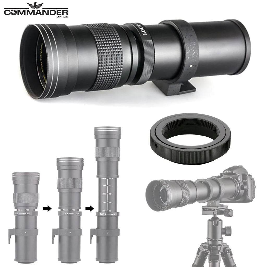 Canon EOS R7 Mirrorless Camera with RF-S 18-150mm IS STM + EF 75-300mm III + 420-800mm HD Lenses, Accessories included: 2X 64GB Memory Cards, LED Video Light, Microphone, Extra Battery, Case & More