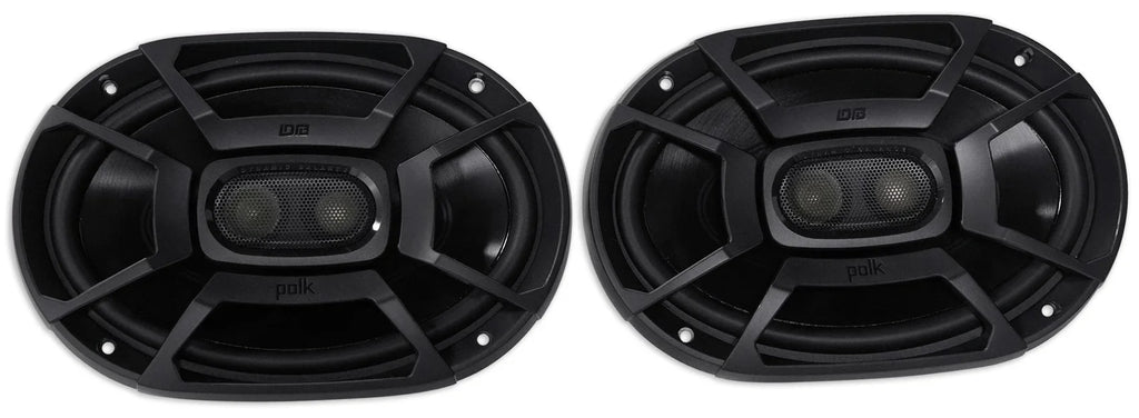 2) Polk Audio DB692 6X9" 450w Car Vessel Speakers+Headphones