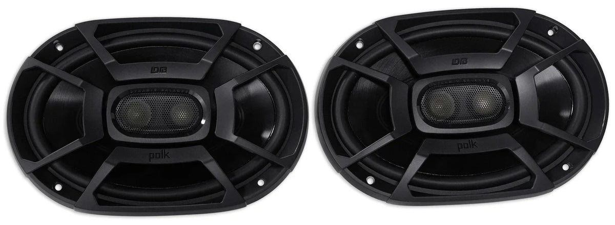 2) Polk Audio DB692 6X9" 450w Car Vessel Speakers+Headphones