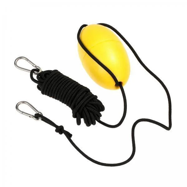 BAOSITY 4xDrift Anchor Rope W/ Anchor Buoy 9.1M Rope Length for Inflatable Craft Yellow