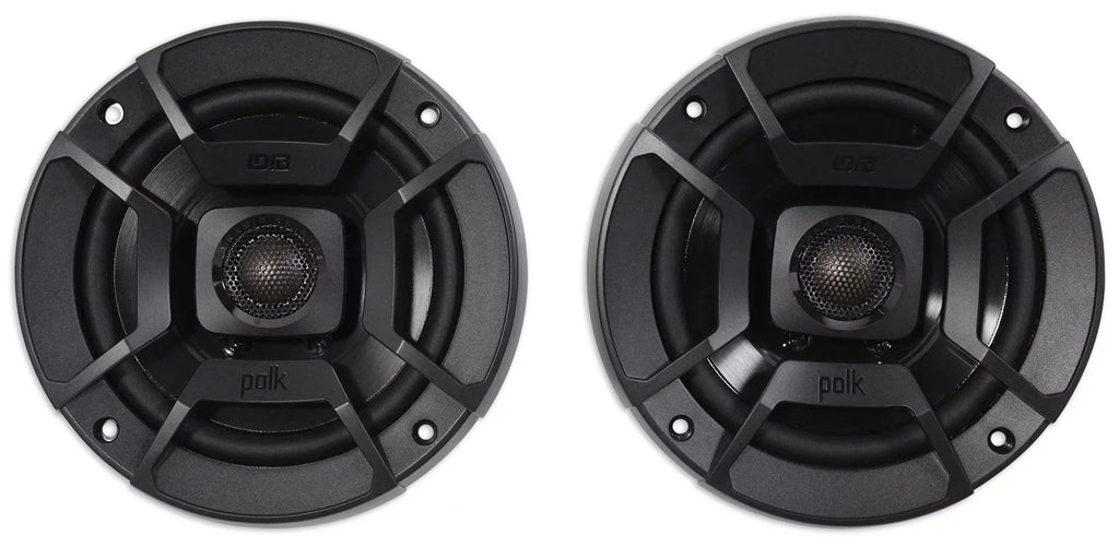 (2) Polk Audio DB522 5.25" 600w Car Audio Craft Speakers Bundle with (2) Rockville RPB1 10 Watt