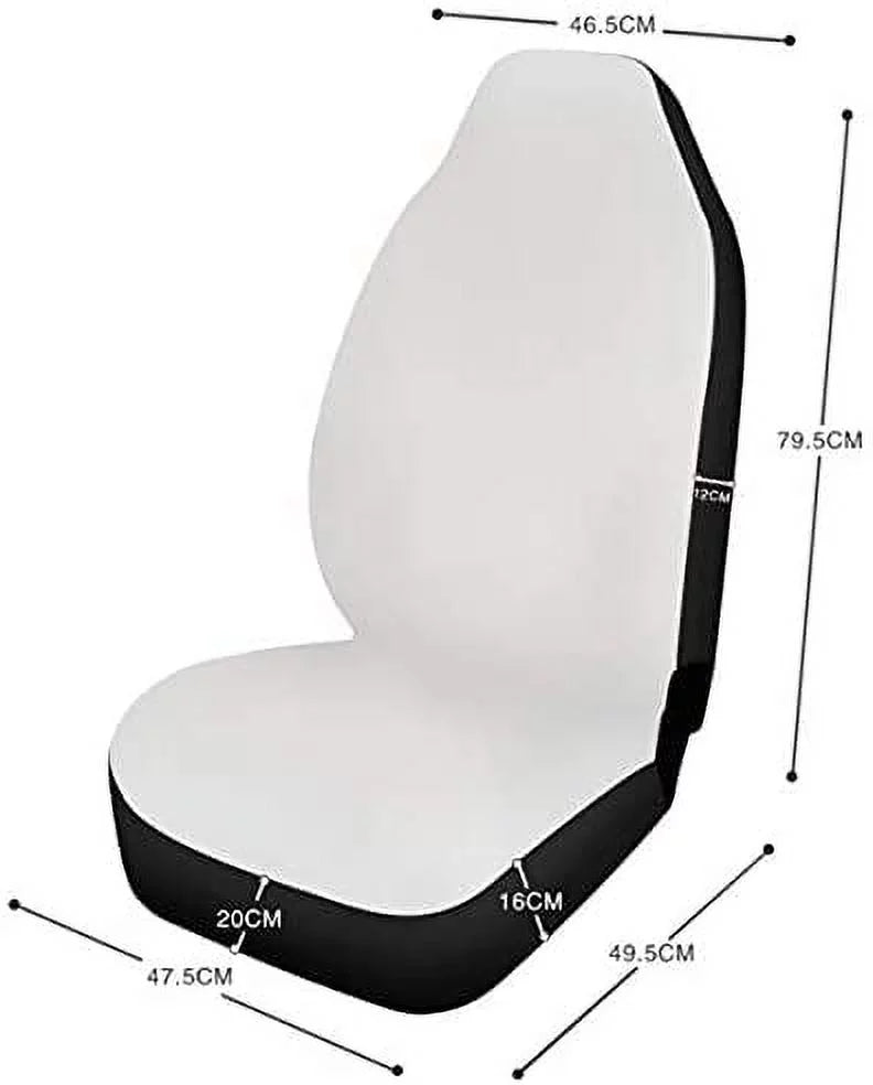 ZHANZZK Set of 2 Car Seat Shield Artistic Triangle Yurt Pyramid Universal Auto Front Seats Protector Fits for Car,SUV Sedan,Truck