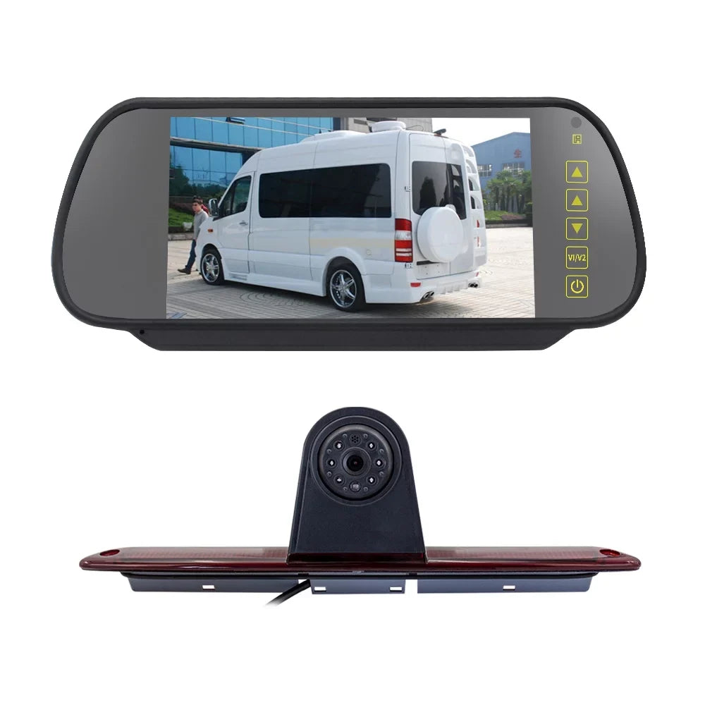 Gecheer 7in Brake Backup for Mercedes-Benz Sprinter/ Crafter Vans Parking (with Monitor)