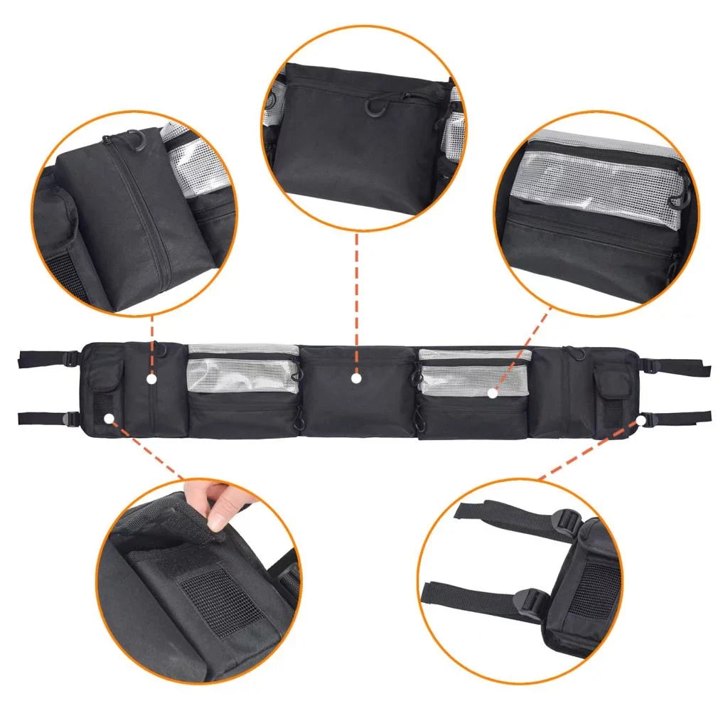 UTV Roll Storage Bag,47x7.5 Inch UTV Organizer Case,Durable & Sturdy,Large