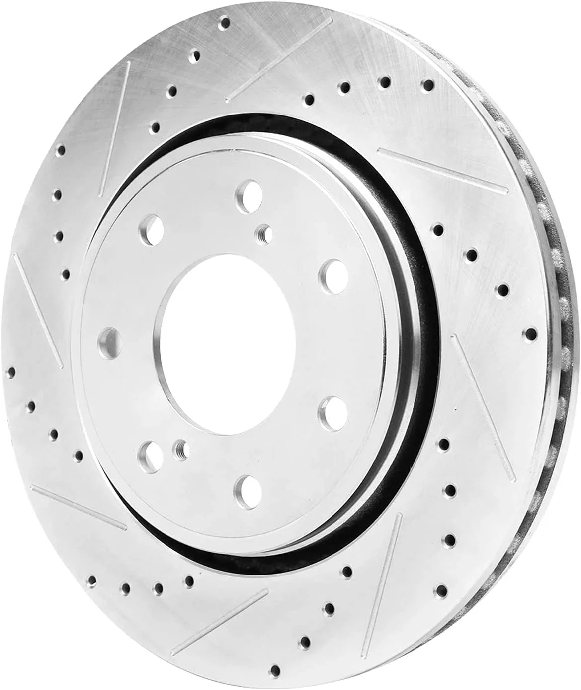 Detroit Axle - Front Drilled & Slotted Brake Rotors Replacement for 2010 2011 2012 2013 2014 2015 2016 2017 Ford F-150 (7-Lug)