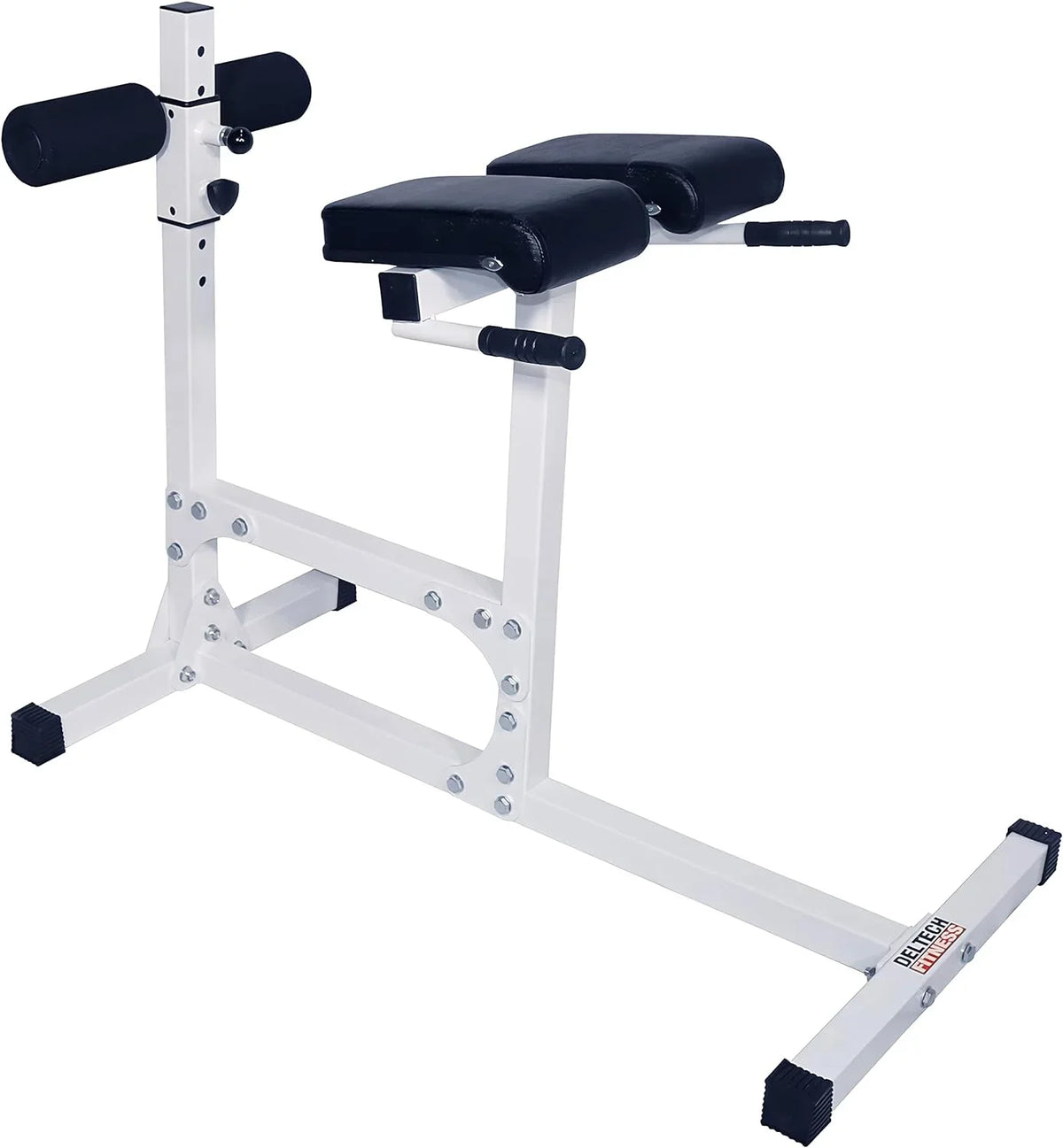 DF404 Hyperextension Bench Chair – 400 LBS Capacity – Fully Adjustable Hyper Extension Back Exercise Fitness Station For Strength Training By