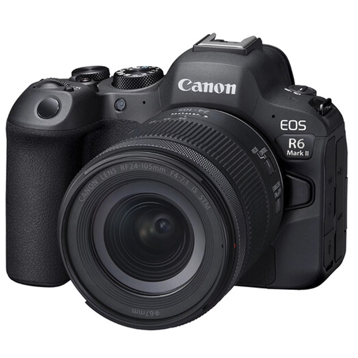 Canon EOS R6 Mark II Mirrorless Digital Camera with RF 24-105mm f/4-7.1 STM Lens + 64GB Memory + Case+ Steady Grip Pod + Tripod+ Software Pack + More (30pc Bundle)