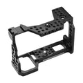 Andoer Camera Cage Aluminum Alloy Video Cage Replacement for Sony A7M3 A7R3 A9 Mirrorless Camera with Cold Shoe Mount 1/4 Inch & 3/8 Inch Screw Holes