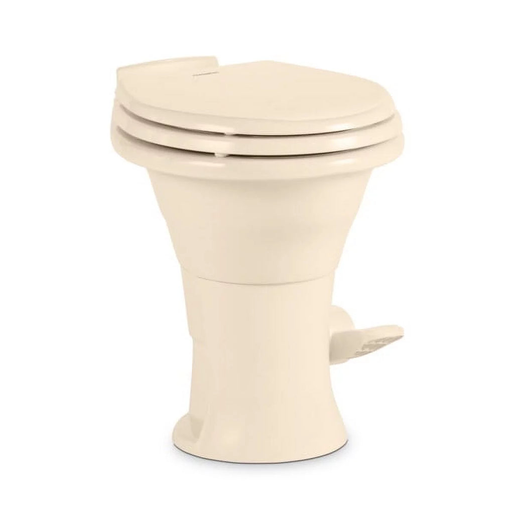 Dometic 310 Standard Toilet - Oblong Shape, Lightweight and Efficient Flush with Pressure-Enhanced PowerFlush and Slow Close Seat Protection - Perfect for Modern RVs