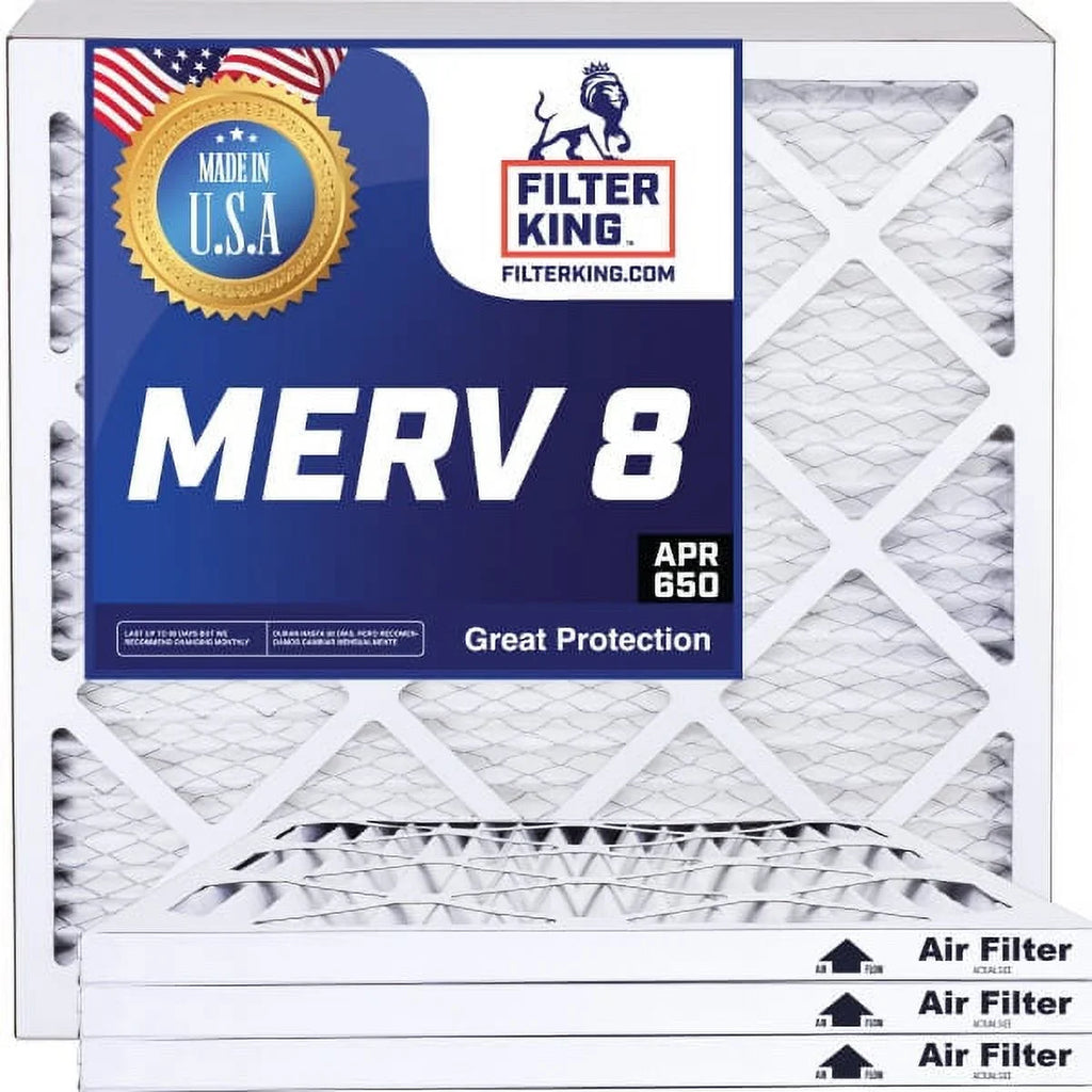 Filter King 9x49x1a Air Filter | 4-PACK | MERV 8 HVAC Pleated A/C Furnace Filters | MADE IN | Actual Size: 9 x 49 x .75"