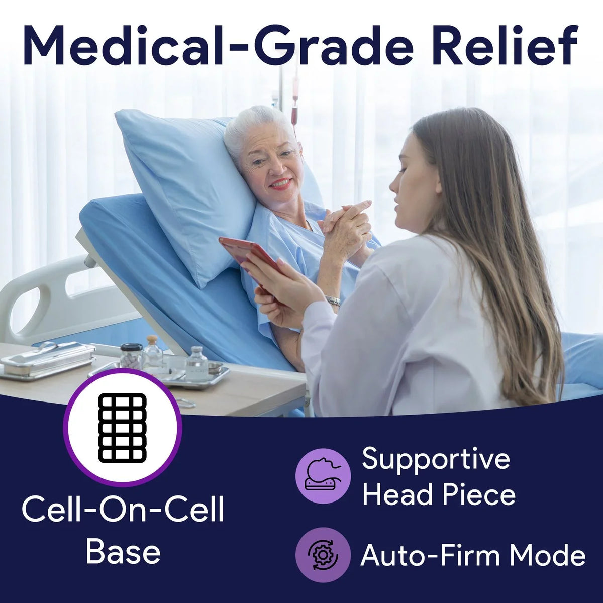 Proheal Bariatric Low Air Loss Alternating Pressure Air Mattress with Pump & Side Air Bolsters - Stages I-IV 36” x 80” x 8/11"