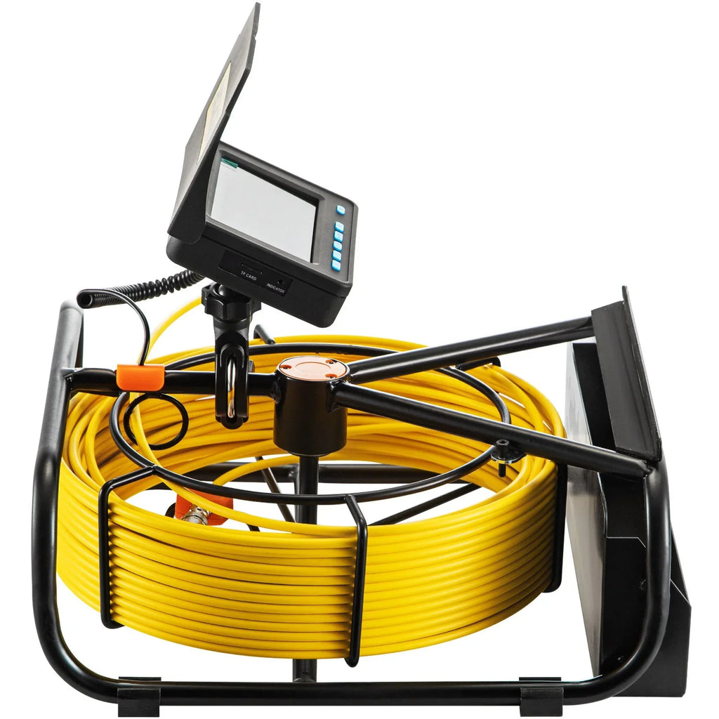 VEVOR Sewer Camera - 98.4 FT Cable, 4.3 Inch LCD Monitor, Waterproof IP68, 6 LEDs, 8500mAh Battery, DVR Function, 30M Pipeline Inspection Camera