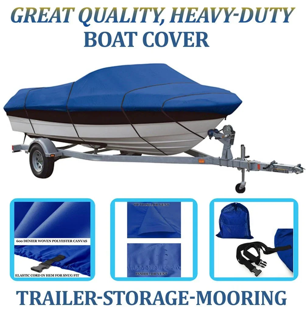 BLUE, GREAT Grade Ship Wrap Compatible for BOSTON WHALER VENTURA 180 W/O BOW RAILS 2002-2009