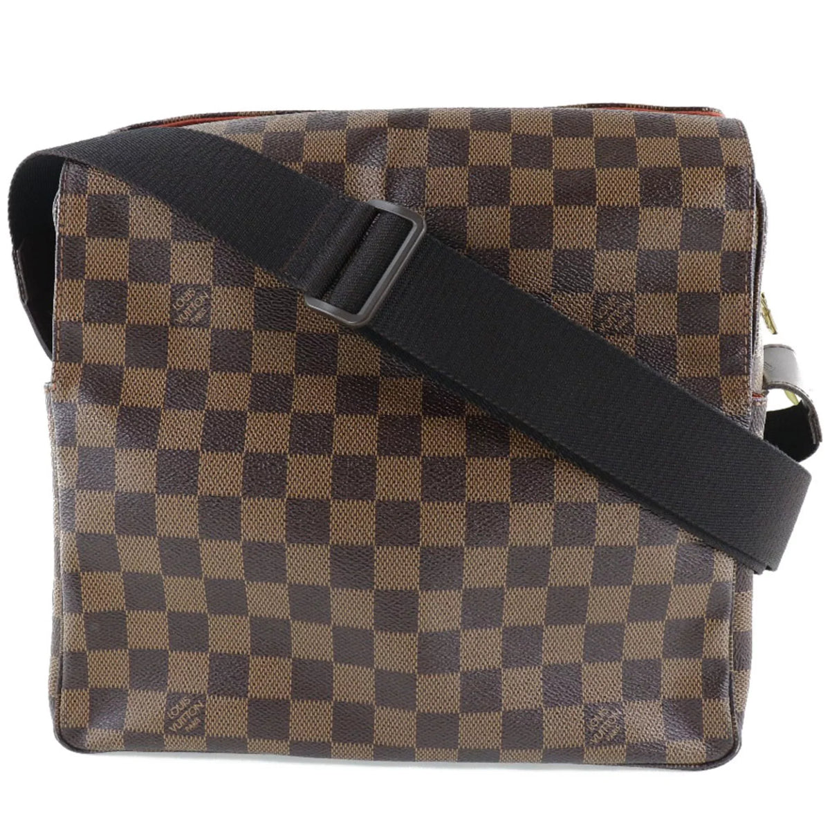 Pre-Owned LOUIS VUITTON Louis Vuitton Naviglio N45255 Damier Canvas Brown SR0034 Unisex Shoulder Bag (Fair)