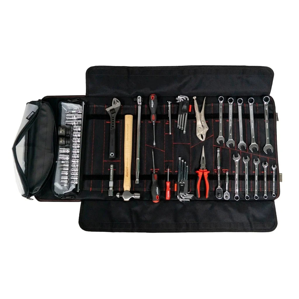 BOXO UTV Tool Roll - Heavy Duty Universal Tool Bag Organizer for Side by Side, RZR, CanAm, UTV, Truck Tool Roll + Dry Bag