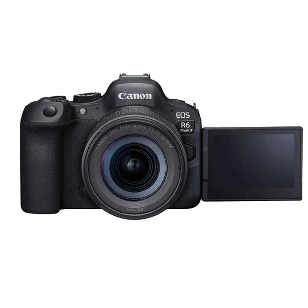 Canon EOS R6 Mark II Mirrorless Digital Camera with RF 24-105mm f/4-7.1 STM Lens + 64GB Memory + Case+ Steady Grip Pod + Tripod+ Software Pack + More (30pc Bundle)