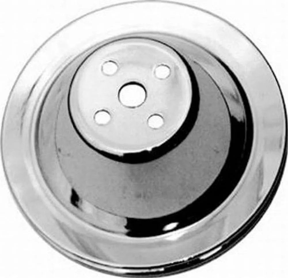 Racing Power Company R9600 Chrome Steel Water Pump Pulley Sbc Short 7.1 Dia