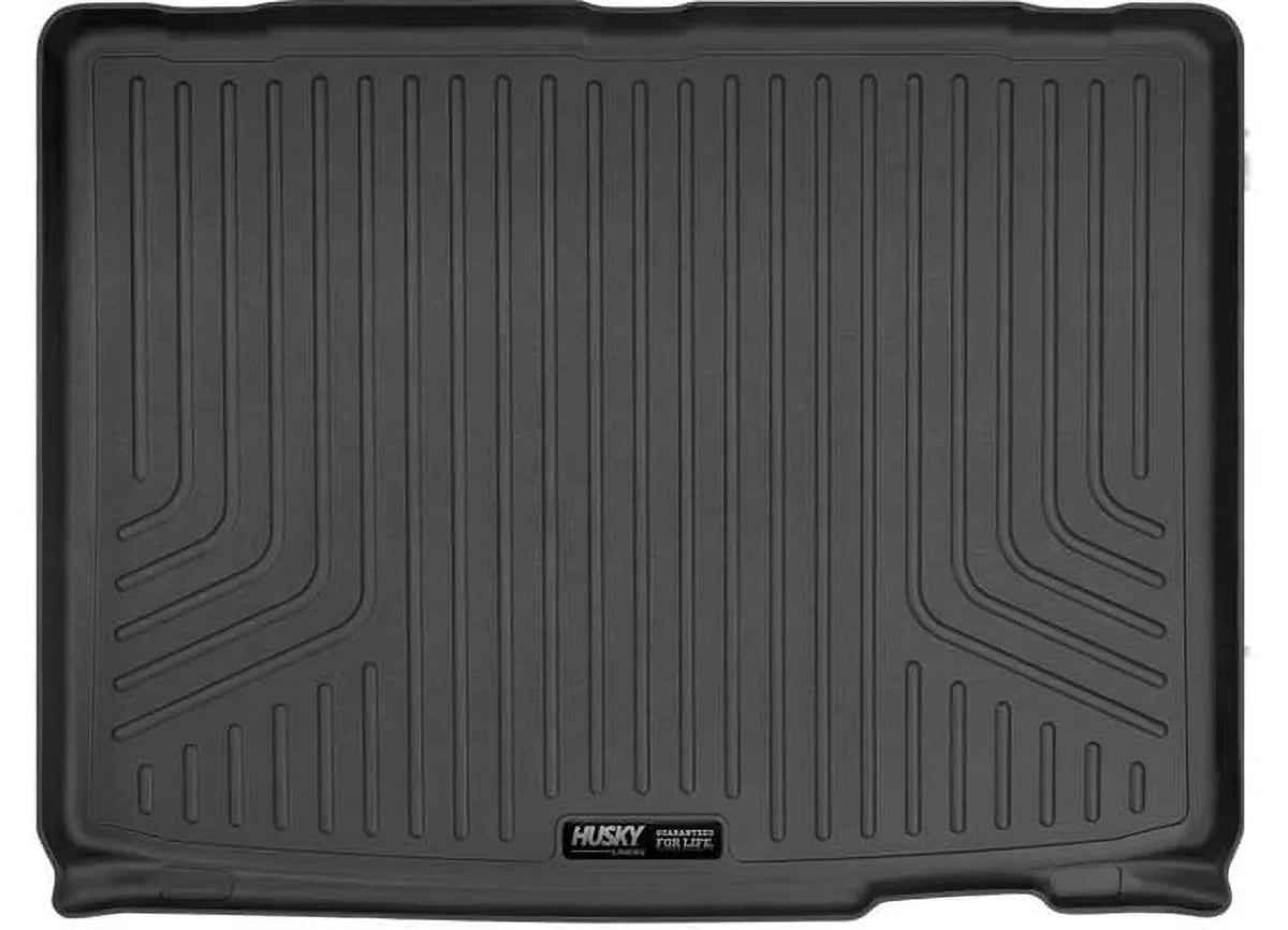 Husky by RealTruck Weatherbeater Series Cargo Liner Black Compatible with 12-19 Toyota Highlander; Compatible with to back of 2nd row Seats over foldered 3rd row Seats