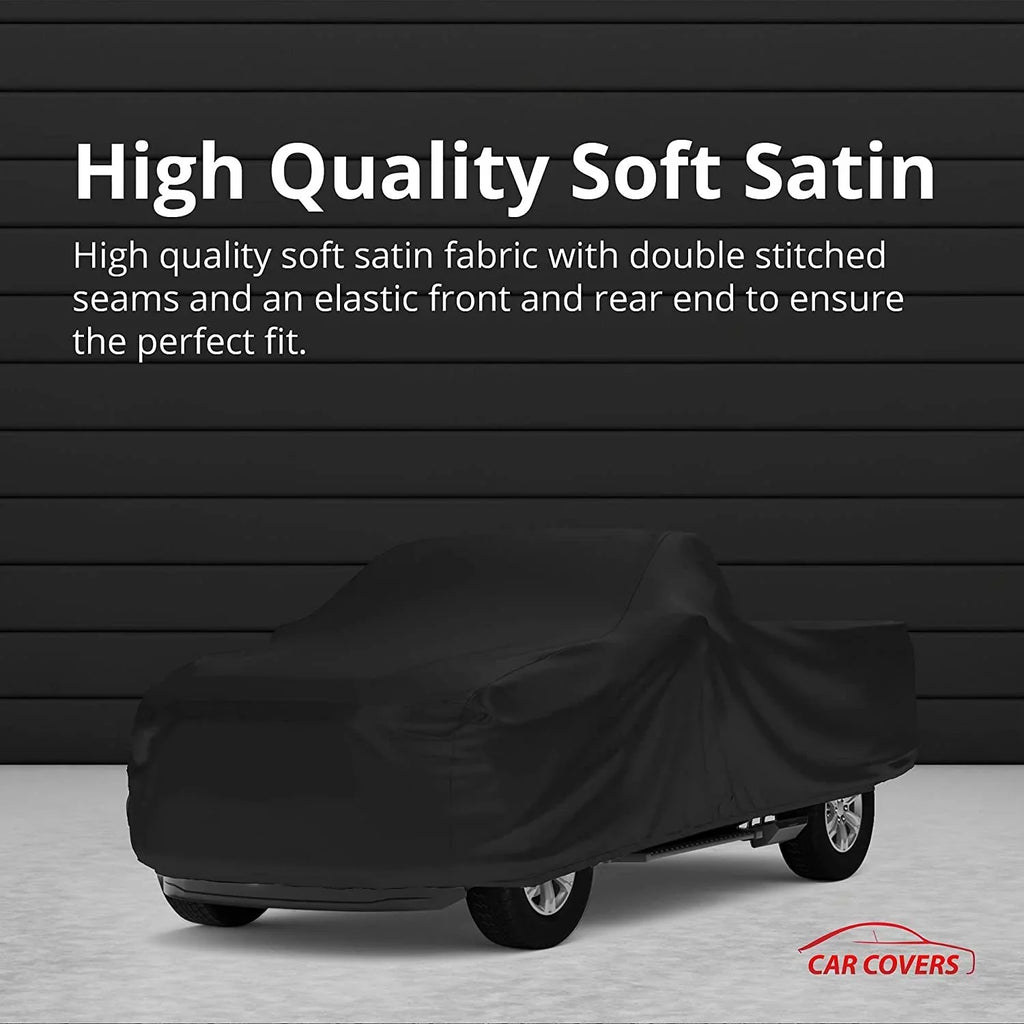 Indoor Truck Shield Compatible with 2006-2009 Dodge Ram 2500 Mega Cab, 6.25 Foot Bed - Black Satin - Ultra Soft Indoor Composition - Keep Vehicle Looking Between Use - Includes Storage Bag