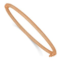 14K Rose Gold Textured Hinged Wristlet
