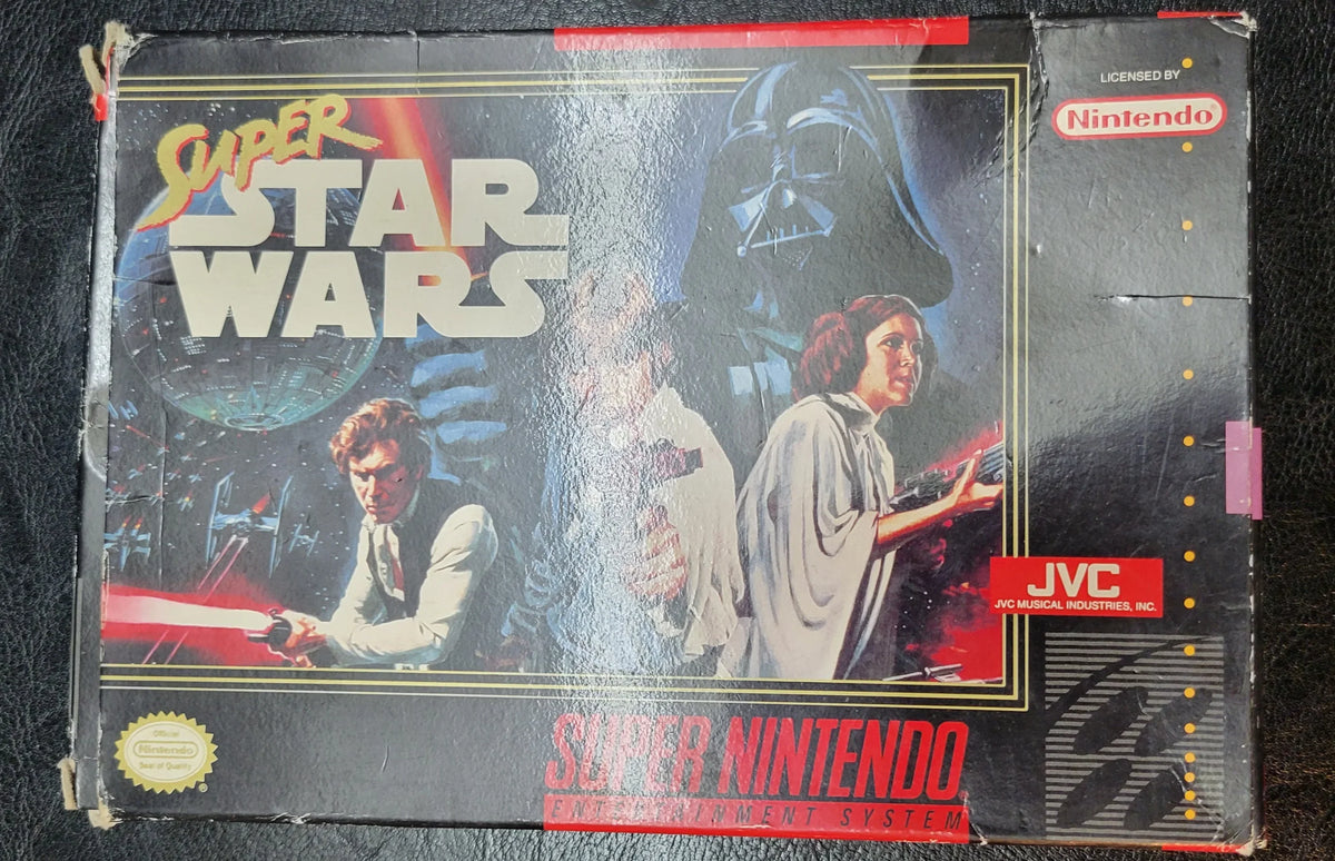 Authentic 1992 STARWARS SNES Cartridge (Super Nintendo Ent. System) CIB Complete In Box + Instructions Immaculate Condition Original Owner