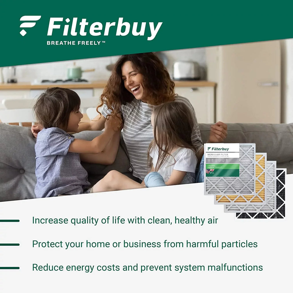 Filterbuy 18x18x1 MERV 11 Pleated HVAC AC Furnace Air Filters (3-Pack)