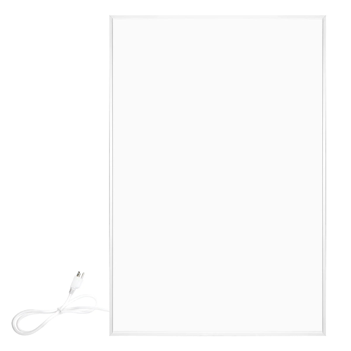 WarmlyYours New Ember Flex Radiant Panel Heater- White 500W 35” x 24” Plug in or Hardwired