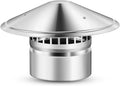 6 Inch Cone Top Chimney Cap Stainless Steel Cone Cap with Screen Chimney Protection Outside Roof Silver Fireplace Screen Protection Exterior Stove Pipe Topper for Vent Flue Family Kitchen Cooking