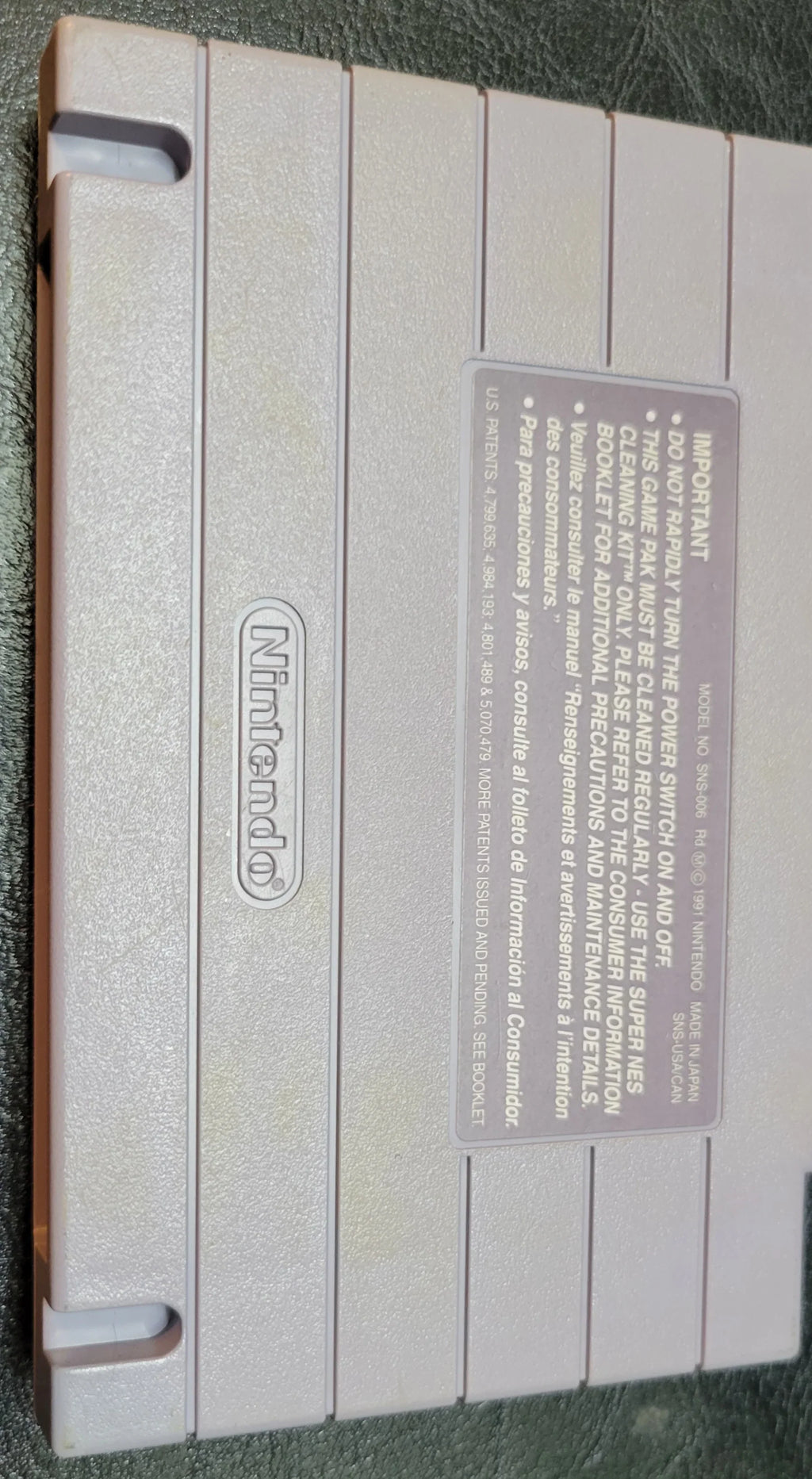 Authentic 1992 STARWARS SNES Cartridge (Super Nintendo Ent. System) CIB Complete In Box + Instructions Immaculate Condition Original Owner