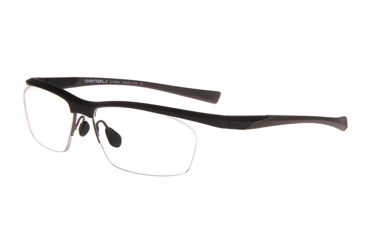 NEW DENALI Eyewear Matte Black & Grey STAMINA Eyeglasses 59/15/135