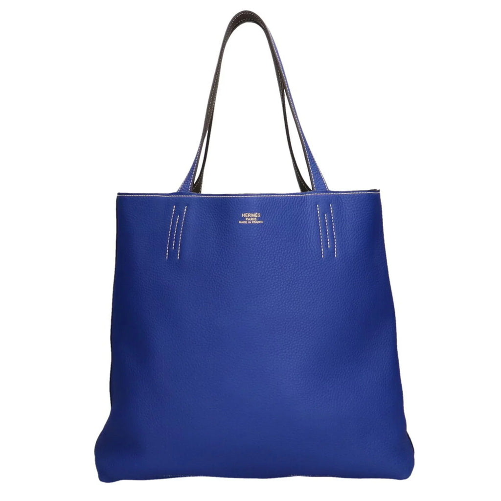 Pre-Owned Hermes HERMES Double Sense Tote Bag Taurillon Clemence Etain Women's (Good)