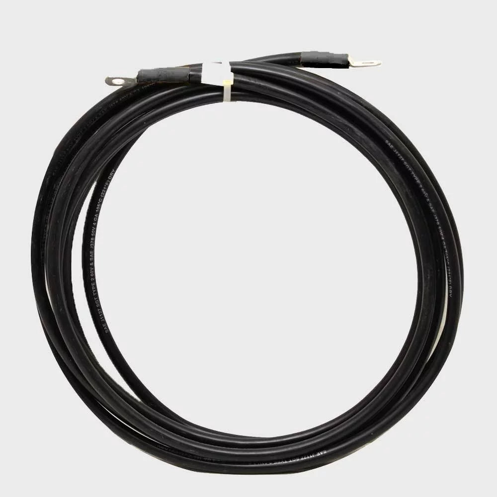 Triton Marine Craft Battery Cable | 4 AWG 12 Foot 5/16 Lugs Black