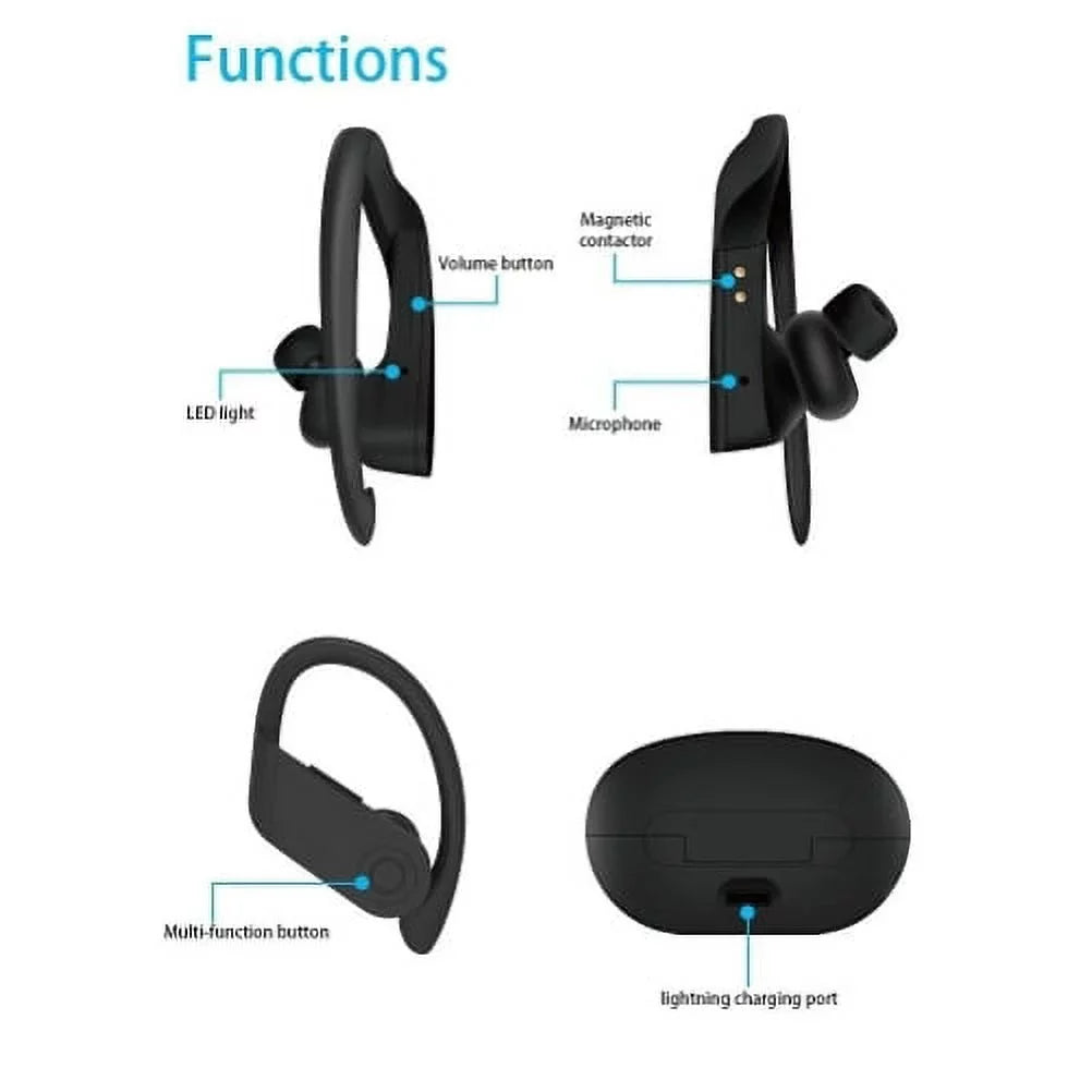 Wireless TWS Headphones for Samsung Galaxy A71 5G - Earbuds Earphones Ear hook True Stereo Headset Hands-free Mic Charging Case Y3Z Compatible With Samsung Galaxy A71 5G Phone