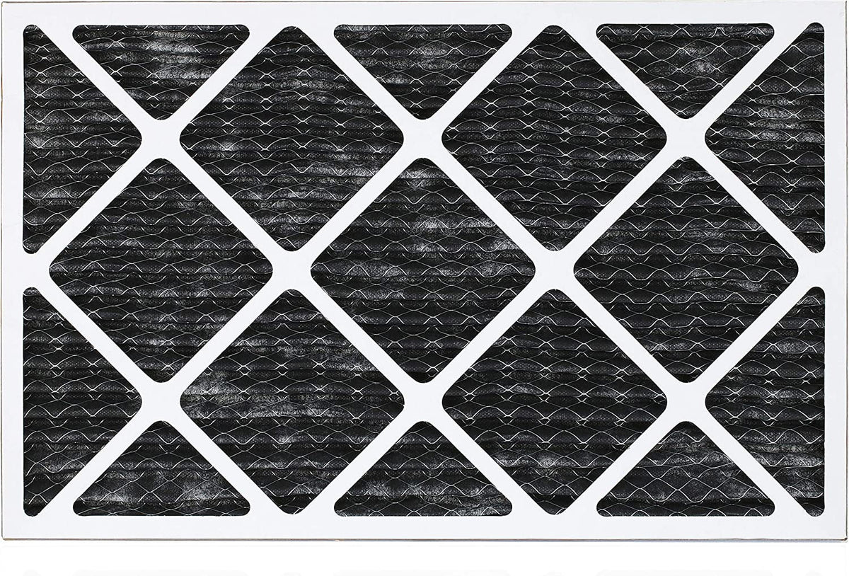 Filterbuy 16x30x1 MERV 8 Odor Eliminator Pleated HVAC AC Furnace Air Filters with Activated Carbon (5-Pack)