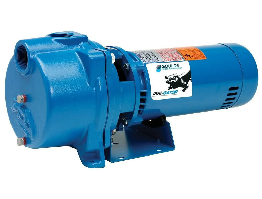 Goulds GT30, IRRI-GATOR Self-Priming Centrifugal Pump, 105 GPM, 3 HP, 230 Volts, 1 Phase, 1-1/2" NPT Suction, 1-1/2" NPT Discharge