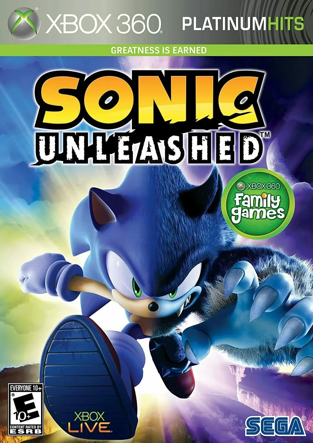 Sonic Unleashed - Microsoft Xbox 360 [SEGA Action Adventure Hedgehog] NEW