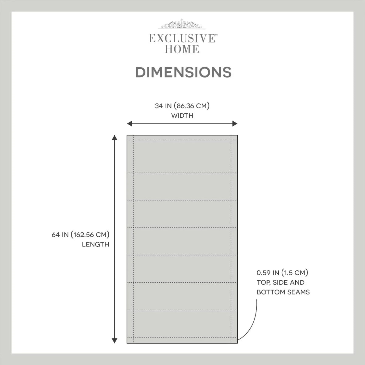 Exclusive Home Montague Trellis Total Blackout Roman Shade, 34"x64", Silver