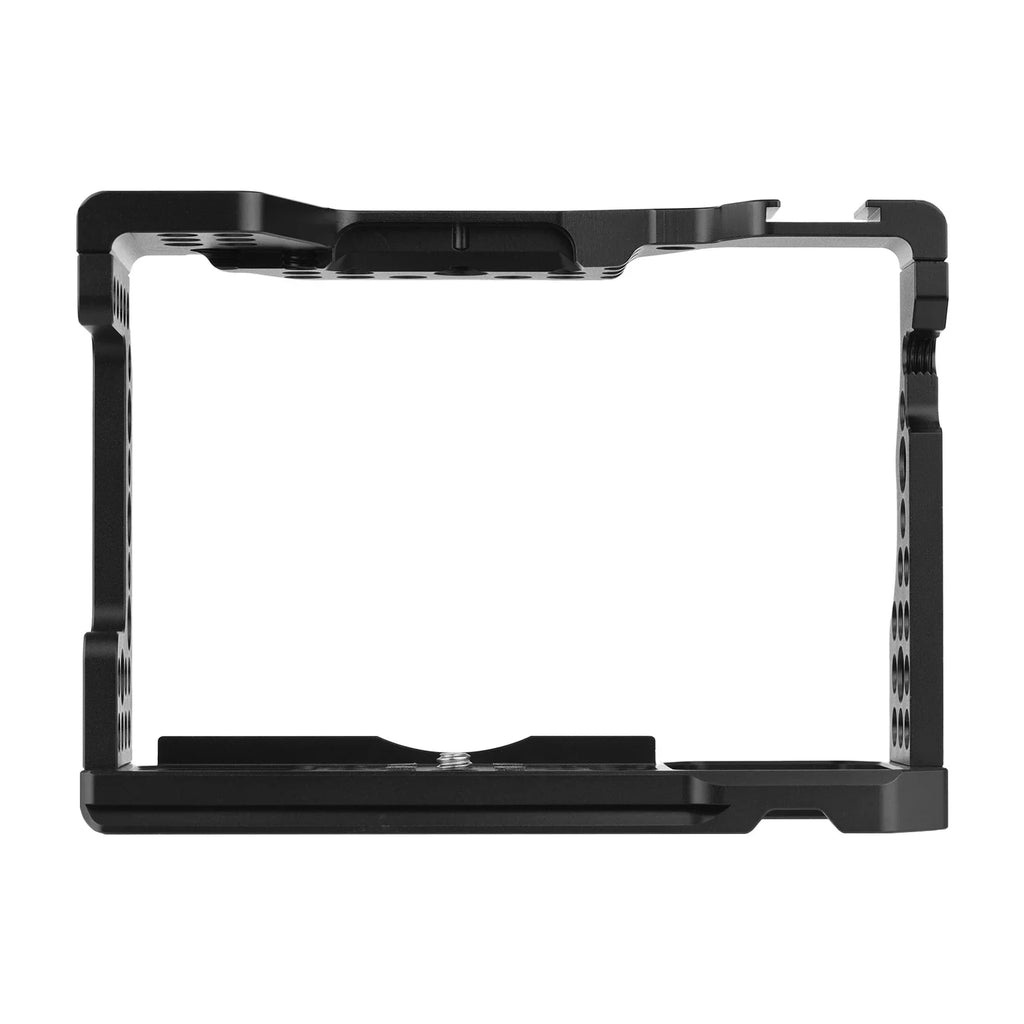 Andoer Camera Cage Aluminum Alloy Video Cage Replacement for Sony A7M3 A7R3 A9 Mirrorless Camera with Cold Shoe Mount 1/4 Inch & 3/8 Inch Screw Holes